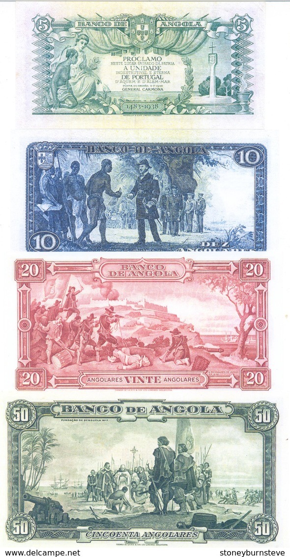 Angola 6 Note Set 1944 (COPY) - Angola