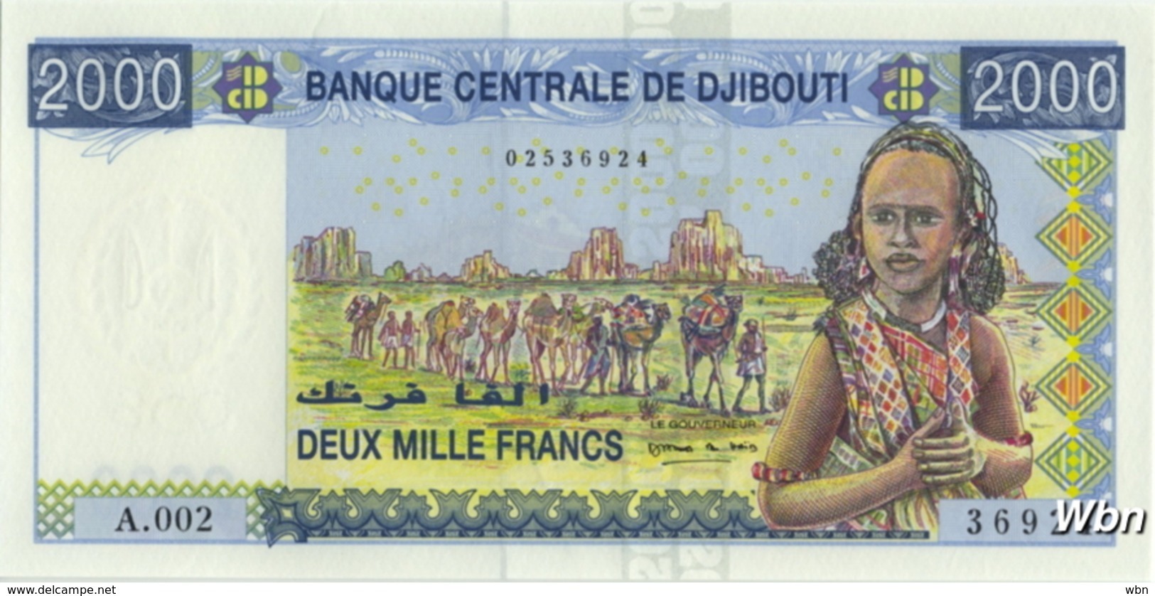 Djibouti 2000 Francs (P43) -UNC- - Djibouti