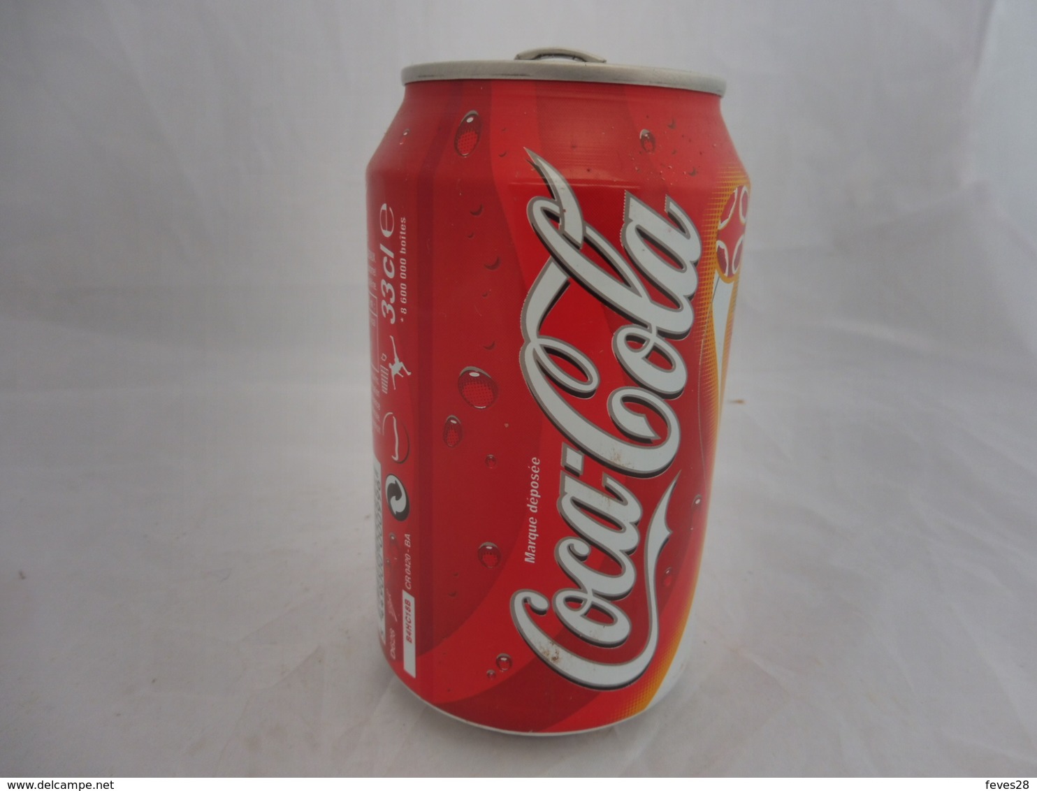 COCA COLA® CANETTE VIDE SERIE LIMITEE N°03/12 FABIEN BARTHEZ 2005 FRANCE 33 Cl - Cannettes