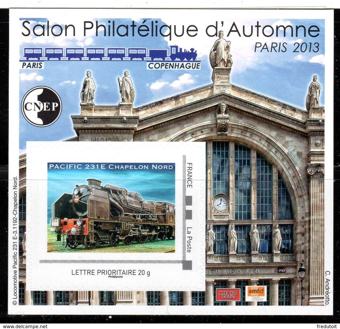 FRANCE - BLOC CNEP - N° 64 ** (2013) Gare Du Nord - CNEP