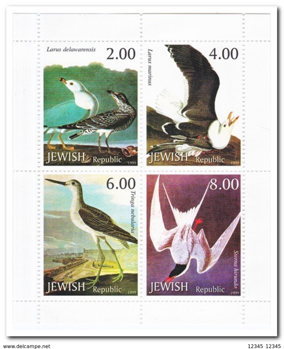Jevish Republic 1999, Postfris MNH, Birds - Sibérie Et Extrême Orient