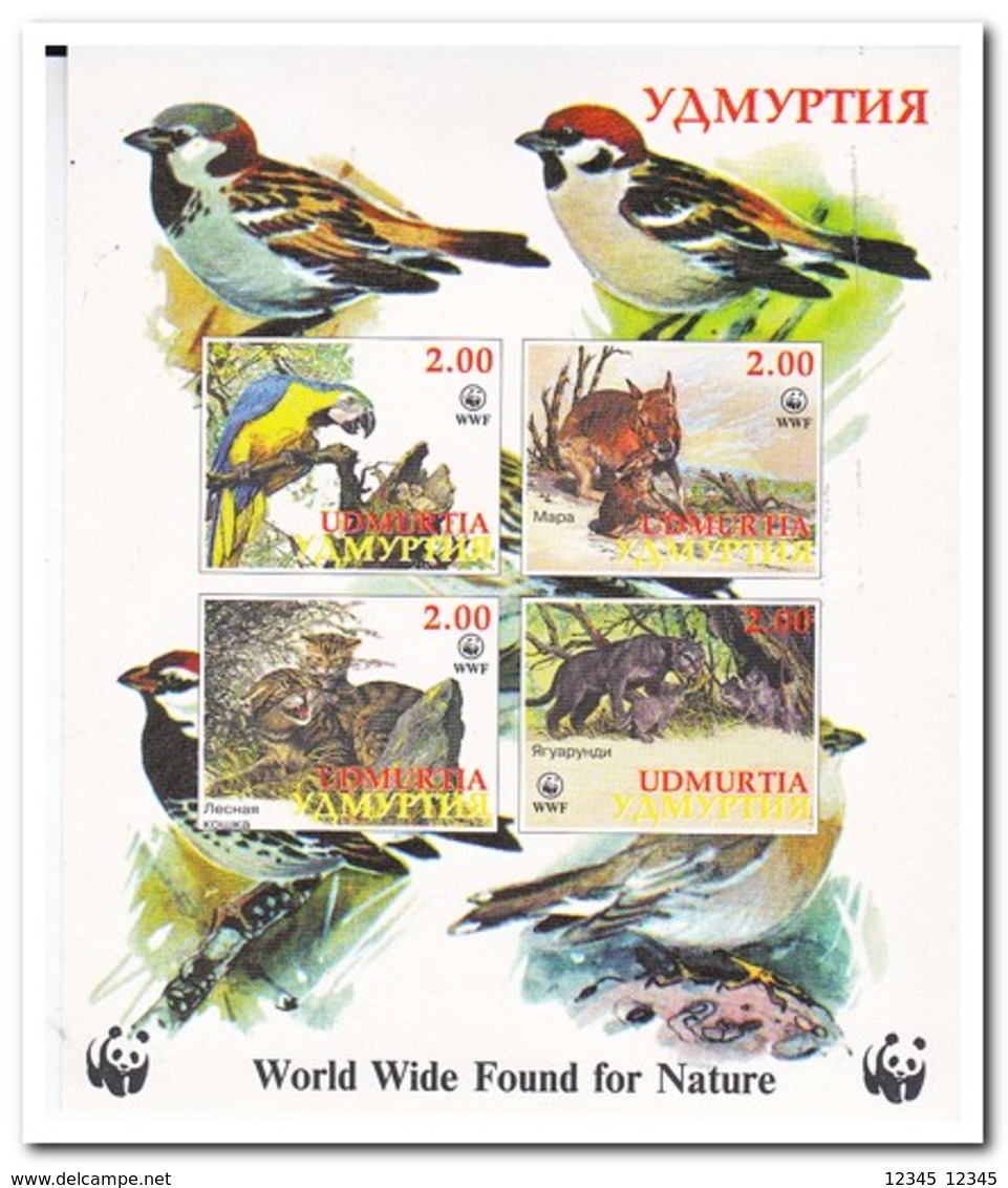 Udmurtia, Postfris MNH, Birds, WWF, Animals - Other & Unclassified