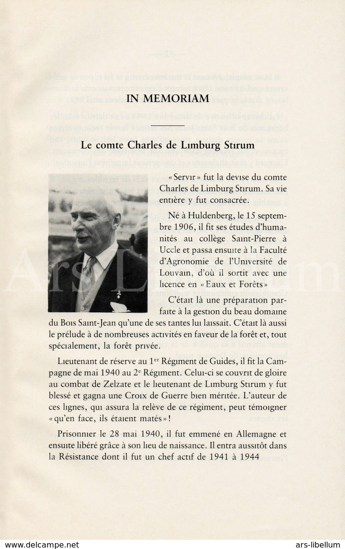 Boekje / In Memoriam / Comte Charles De Limburg Stirum / Homme Politique Belge Du Parti Catholique / 1989 / Sénateur - Religión & Esoterismo