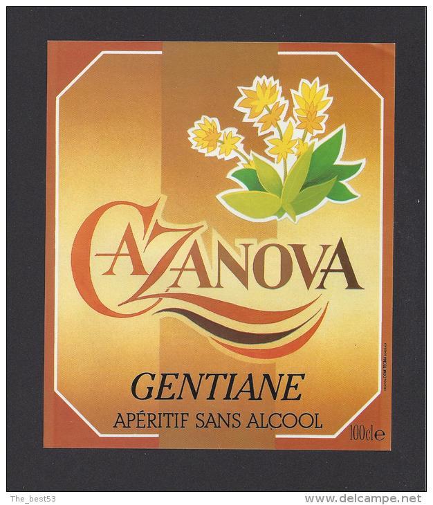 Etiquette De Gentiane  Sans Alcool  -  Cazanova - Other & Unclassified