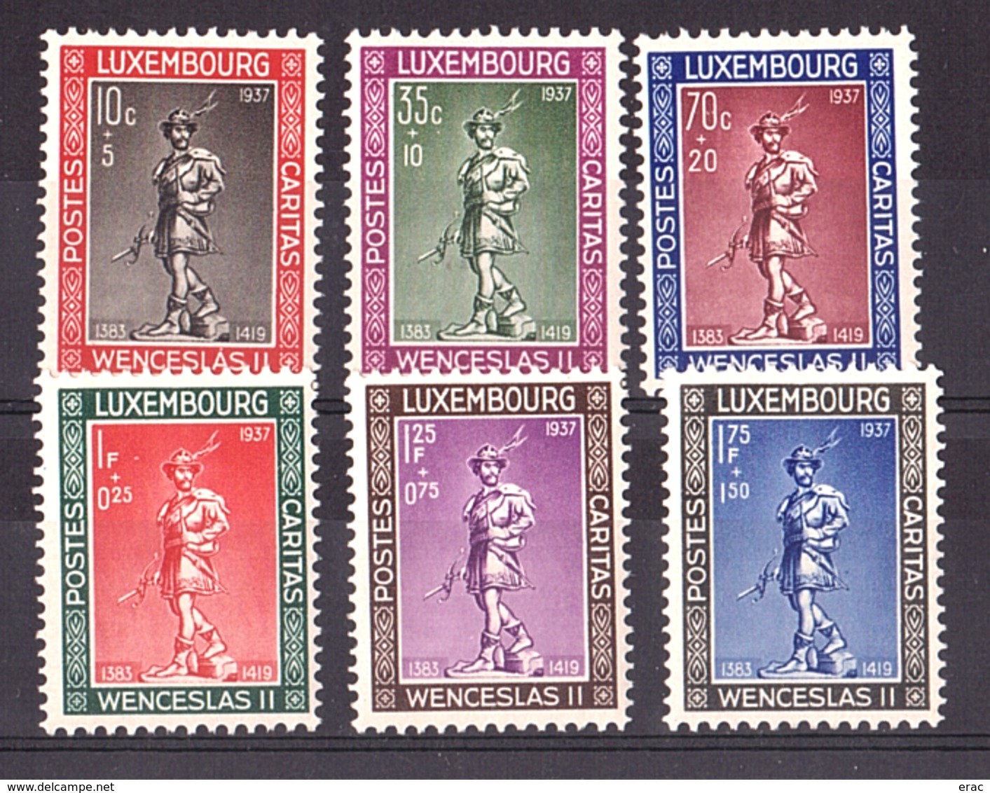 Luxembourg - 1937 - N° 294 à 299 - Neufs ** - Oeuvres Sociales - Neufs