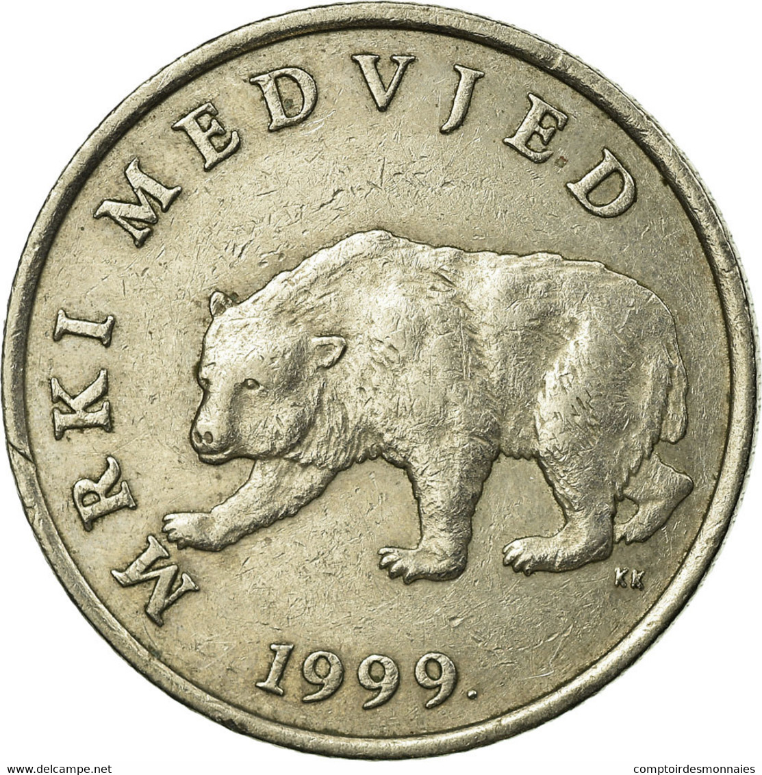 Monnaie, Croatie, 5 Kuna, 1999, TTB, Copper-Nickel-Zinc, KM:11 - Croatie