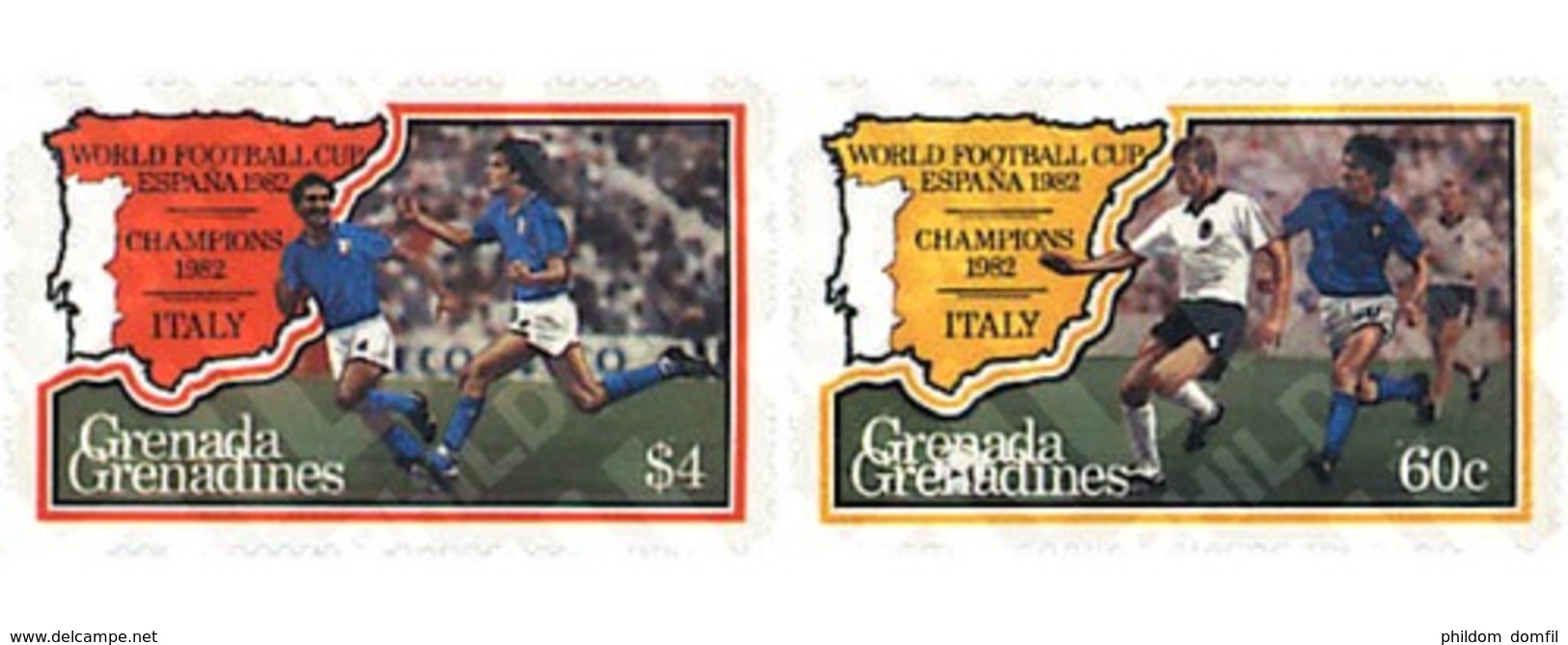 Ref. 90231 * MNH * - GRENADA GRENADINES. 1982. FOOTBALL WORLD CUP. SPAIN-82. Winner . COPA DEL MUNDO DE FUTBOL. ESPAÑA- - 1982 – Espagne