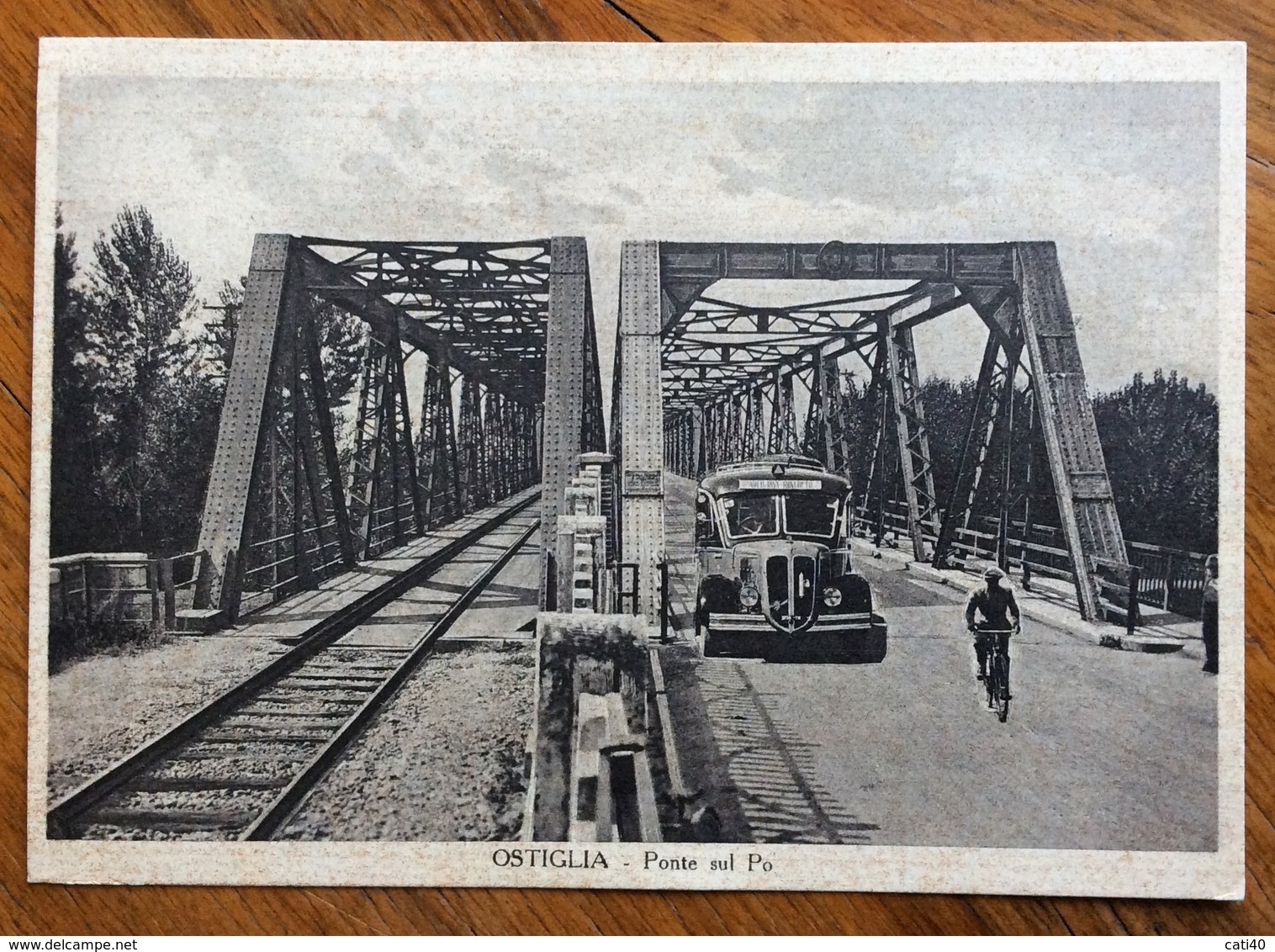 OSTIGLIA PONTE SUL PO' 14/9/39   CARTOLINA DA OSTIGLIA (35-57)    PER BOLOGNA - History