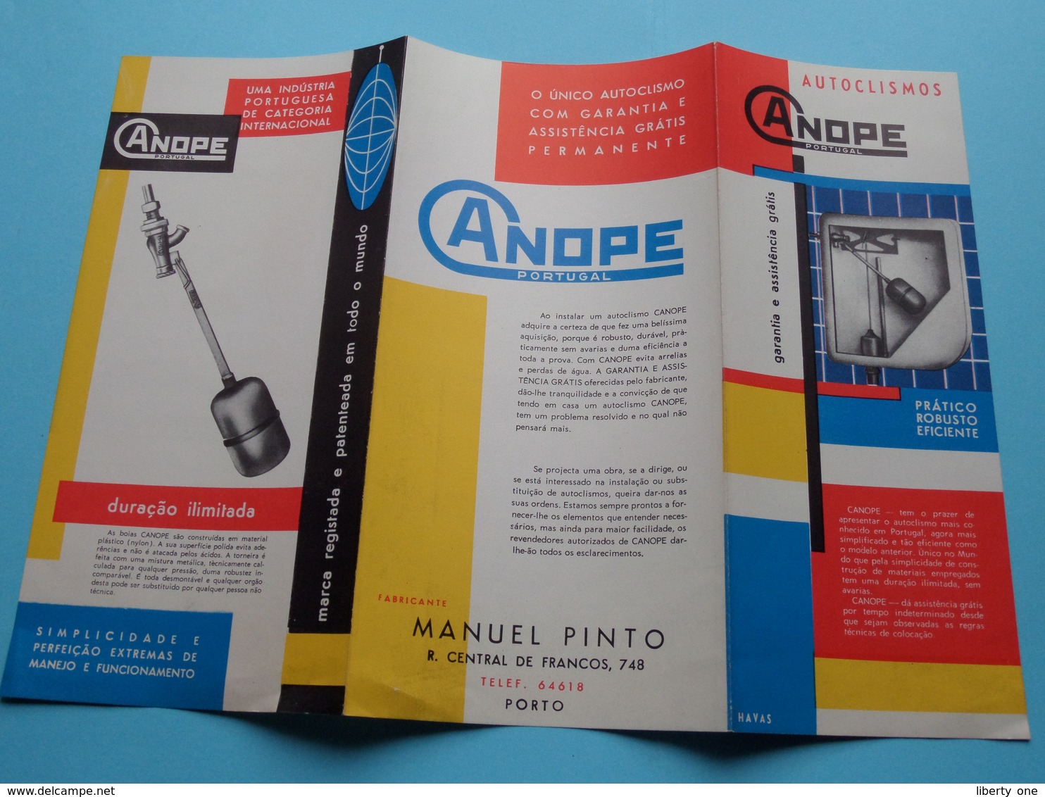 CANOPE Portugal > Autoclismos ( Zie / Voir Photo ) Depliant / Folder / Brochure ! - Werbung