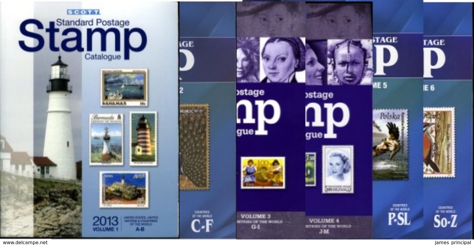 Scott Standard Postage Stamp Catalogue Volumes 1-6. Full Set, Various Years. - Other & Unclassified