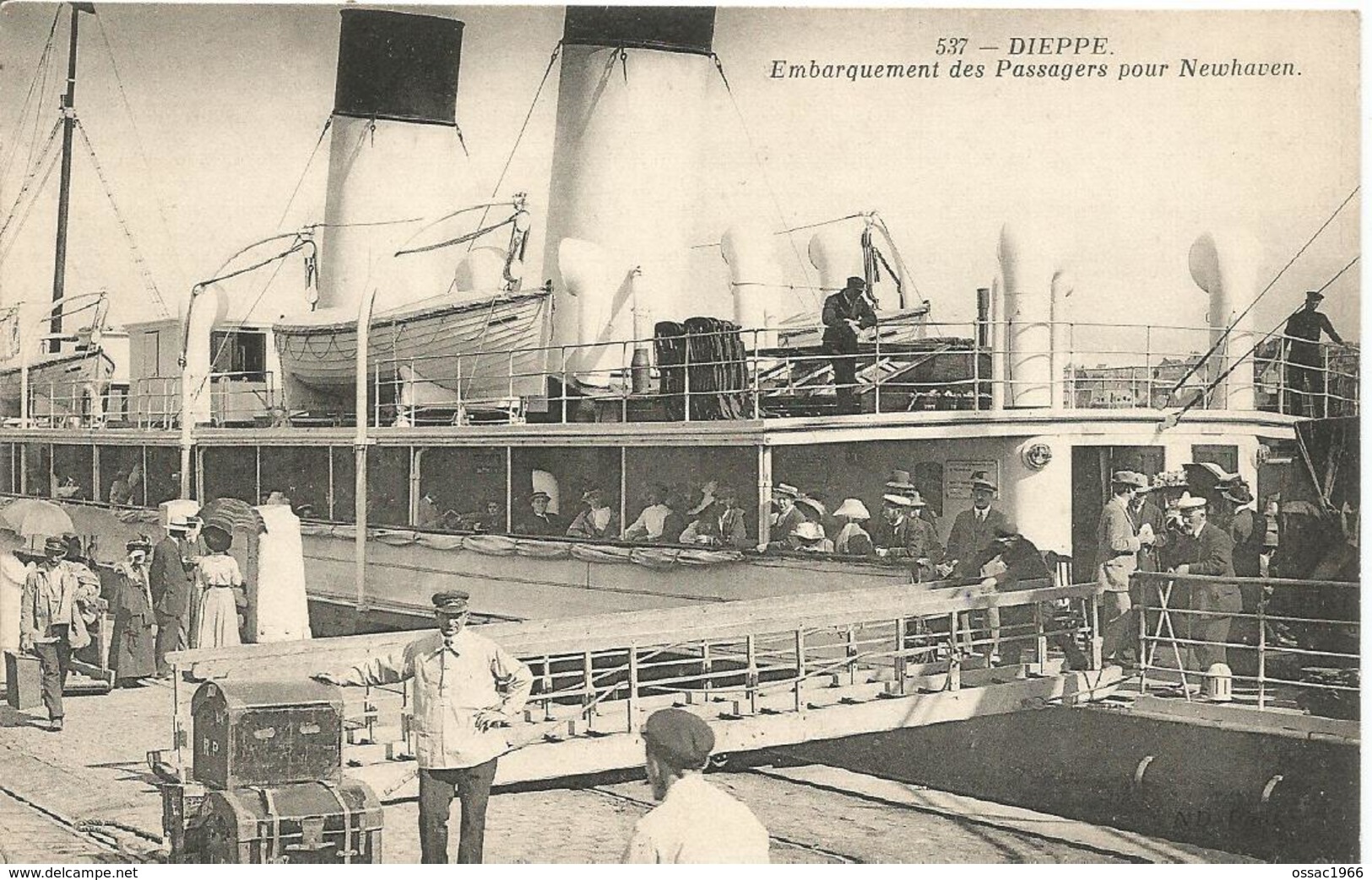 76 DIEPPE Embarquement Des Passagers Pour Newhaven - Dieppe