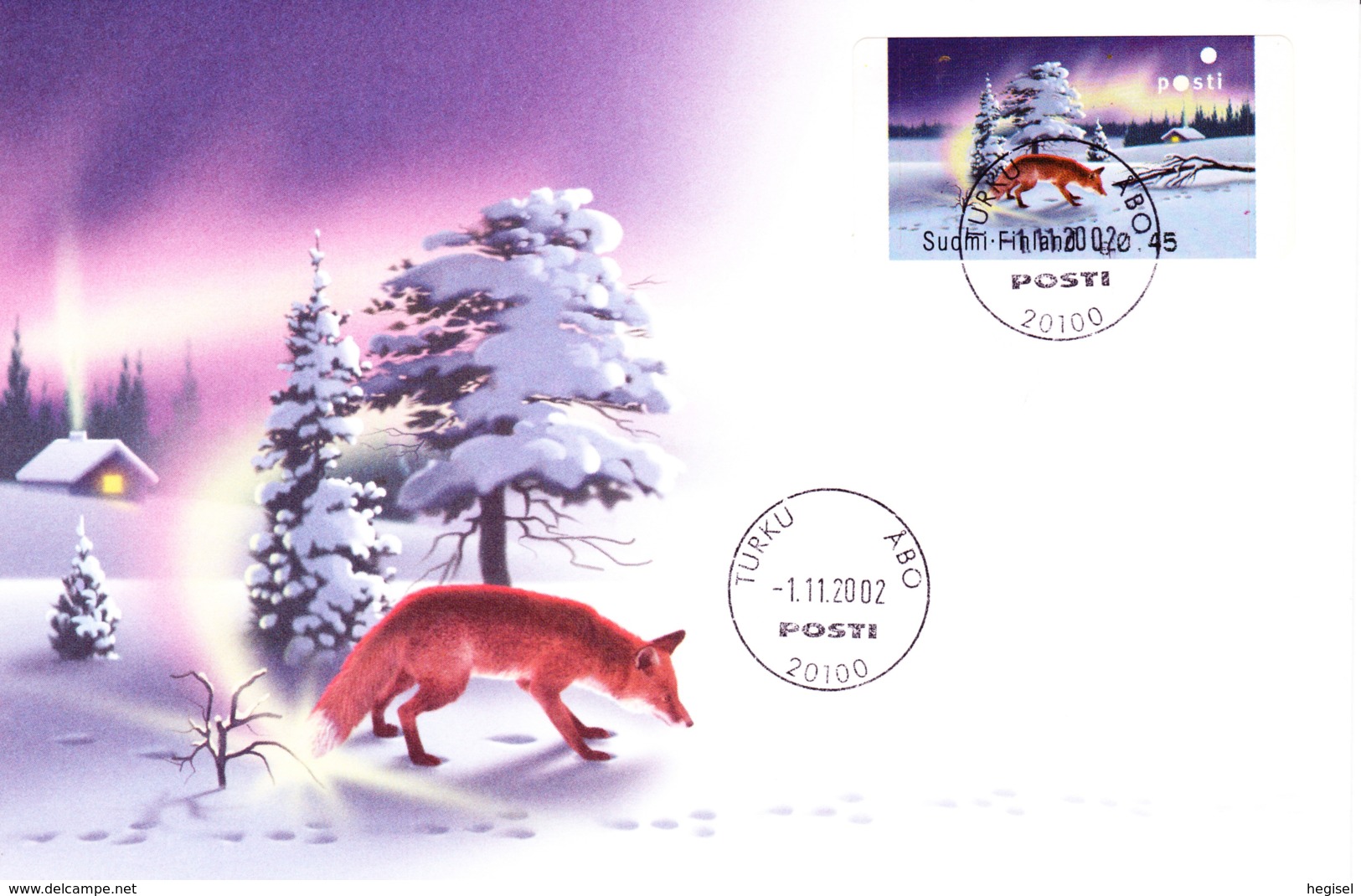 2002, Suomi, Fuchs In Lappland, - Covers & Documents