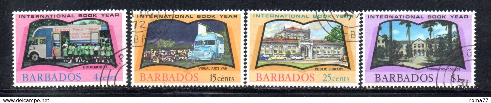 CI908 - BARBADOS 1972, Serie Yvert N. 353/356  Usata  (2380A) . - Barbados (1966-...)