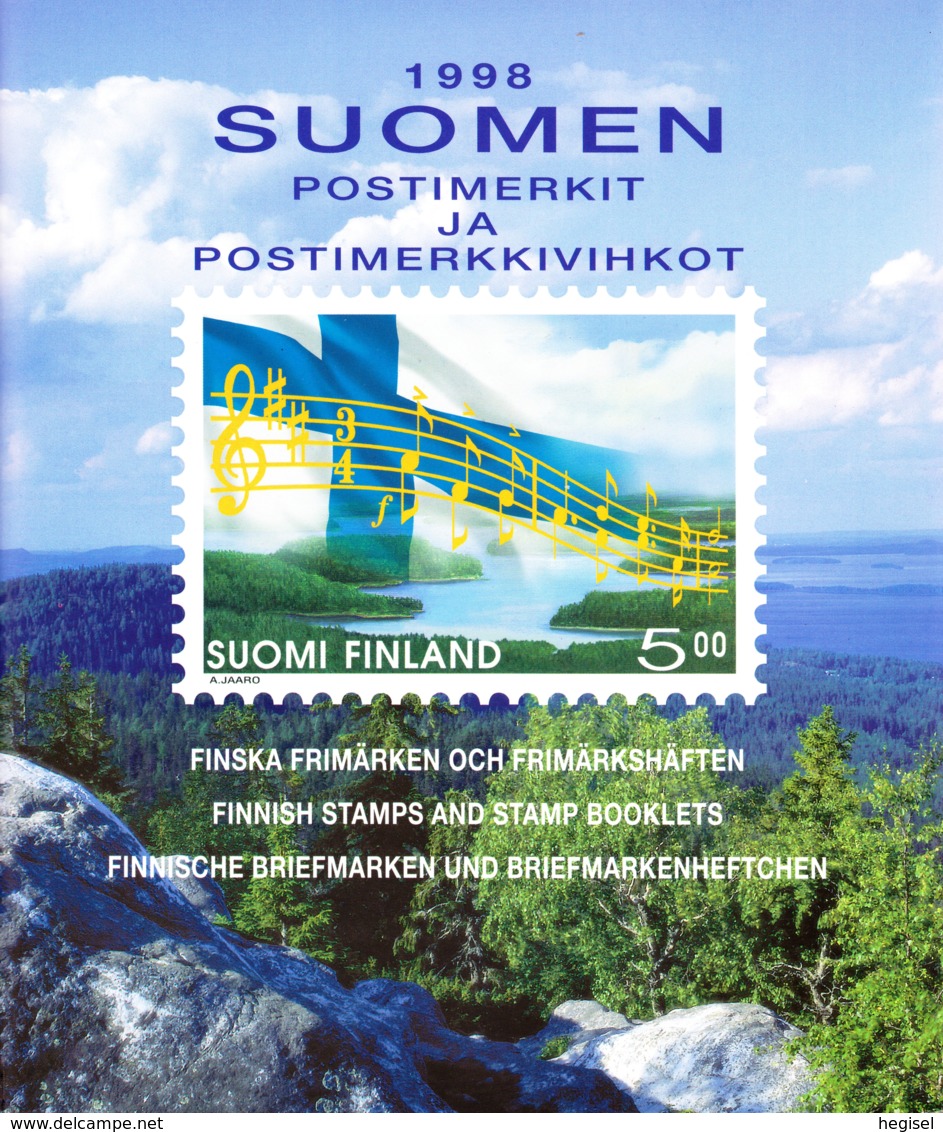 1998, Suomi, "Finnish Stamps And Stamp Booklets - Finnische Briefmarken + - Heftchen" - Années Complètes