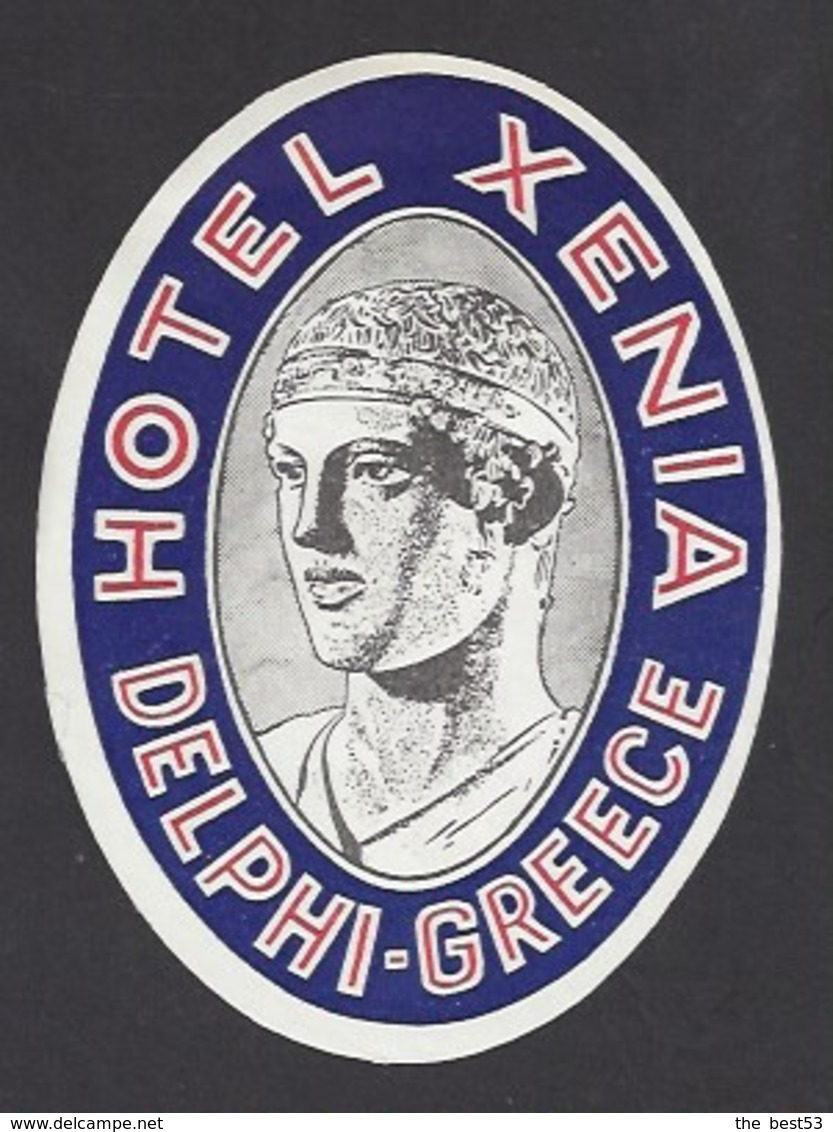 étiquette Valise  -  Hôtel Xenia à Delphi Grèce - Etiquettes D'hotels