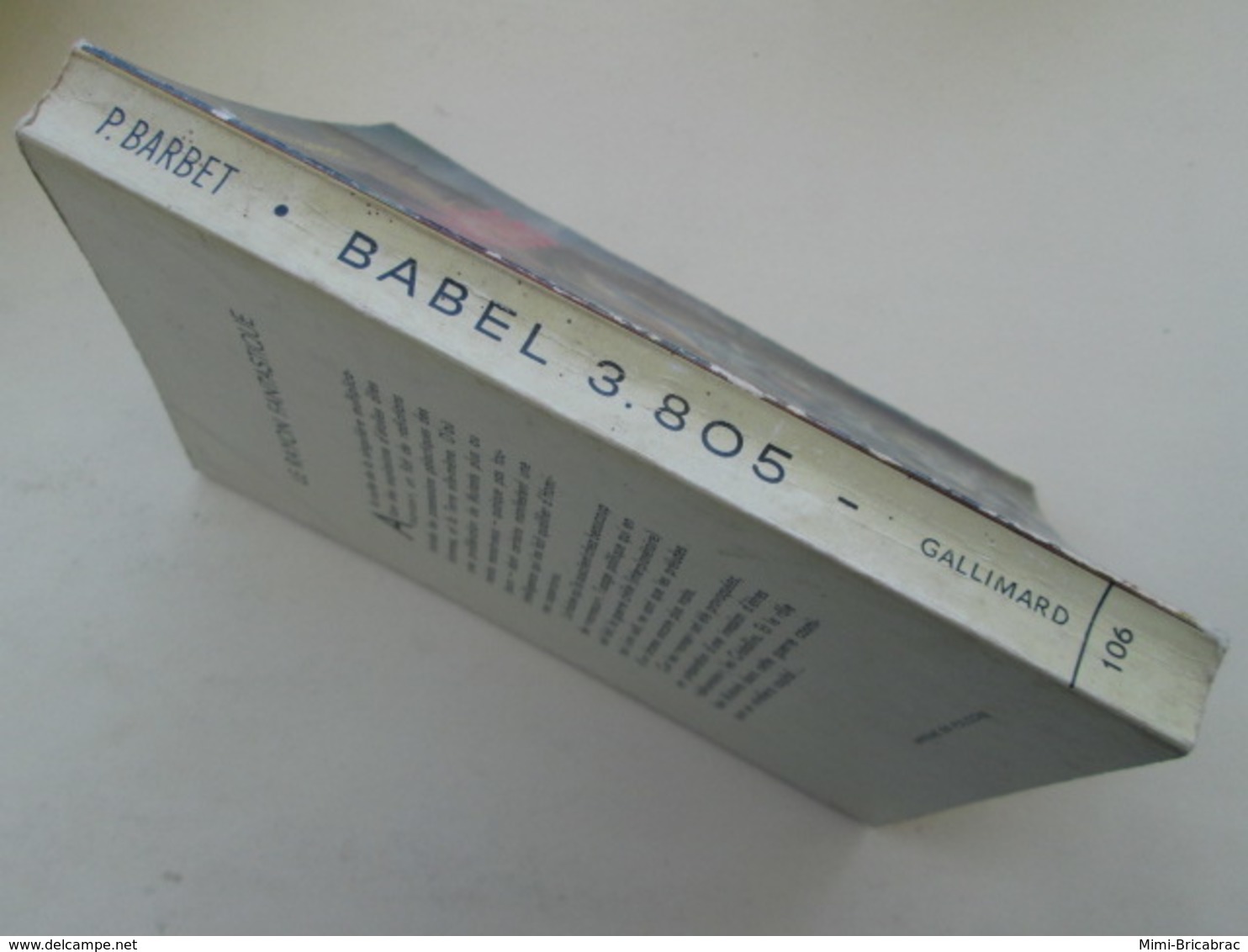 SF2012 : LE RAYON FANTASTIQUE : PIERRE BARBET / BABEL 3.805 - Le Rayon Fantastique