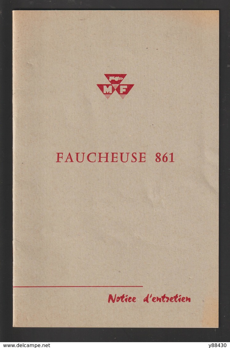 Livret Pour FAUCHEUSE  N° 861 Des Années 60 - MASSEY  FERGUSON - 24 Pages - 13 Photos - Machines