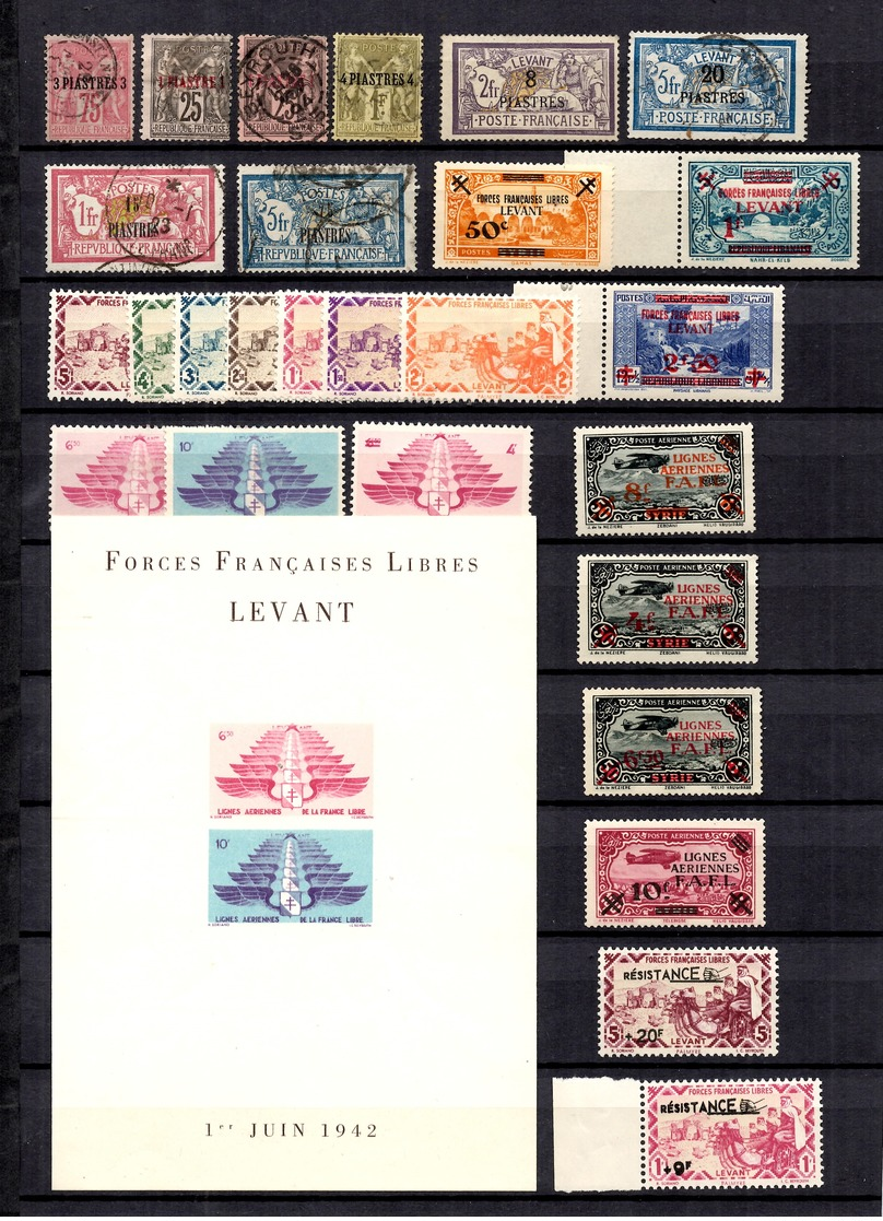 Levant Français Belle Collection Neufs **/*/oblitérés 1885/1942. Bonnes Valeurs. B/TB. A Saisir! - Neufs