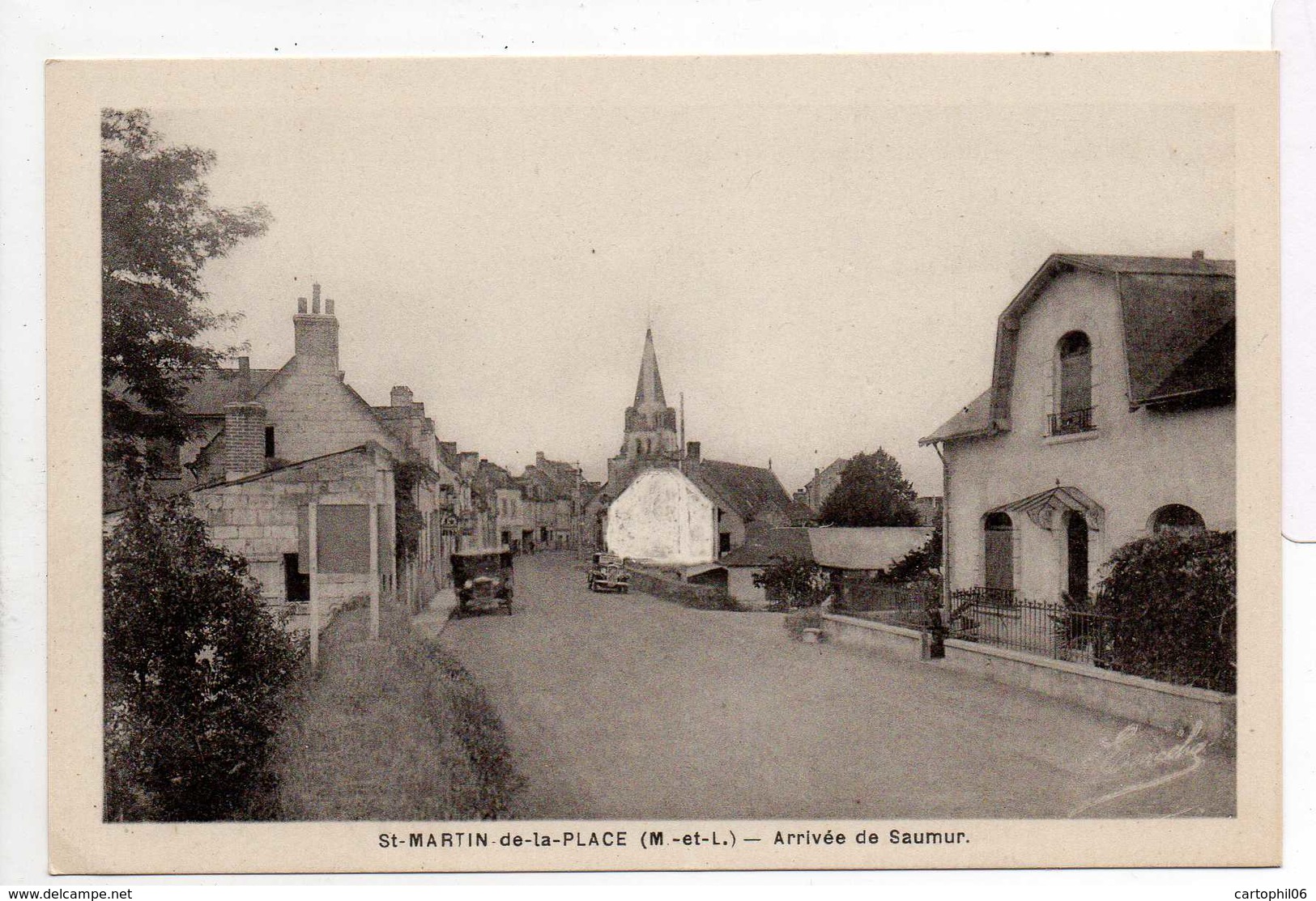 - CPA SAINT-MARTIN-DE-LA-PLACE (49) - Arrivée De Saumur - Edition M. Chrétien Et Fils - - Autres & Non Classés