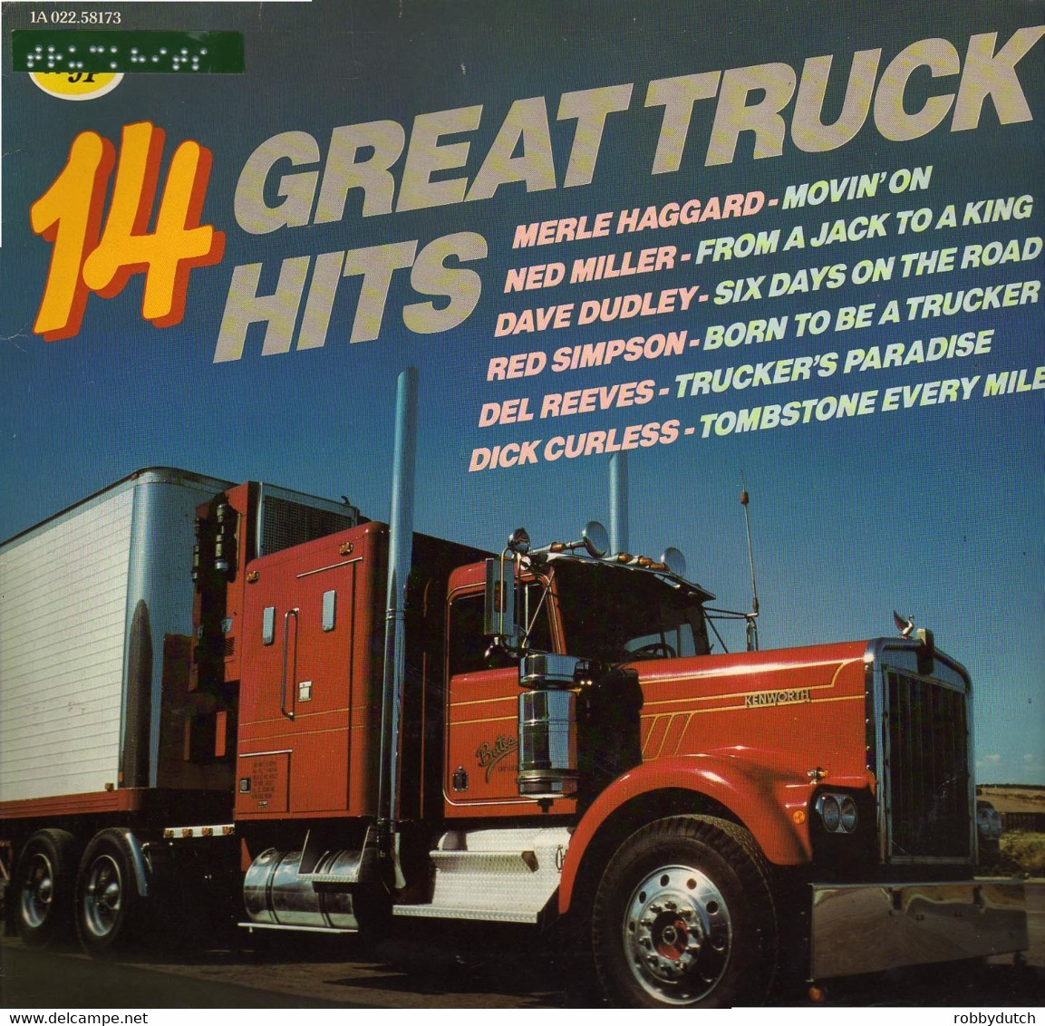 * LP *  14 GREAT TRUCK HITS - MERLE HAGGARD , DAVE DUDLEY, DEL REEVES, BILLIE JOE SPEARS A.o. - Hit-Compilations