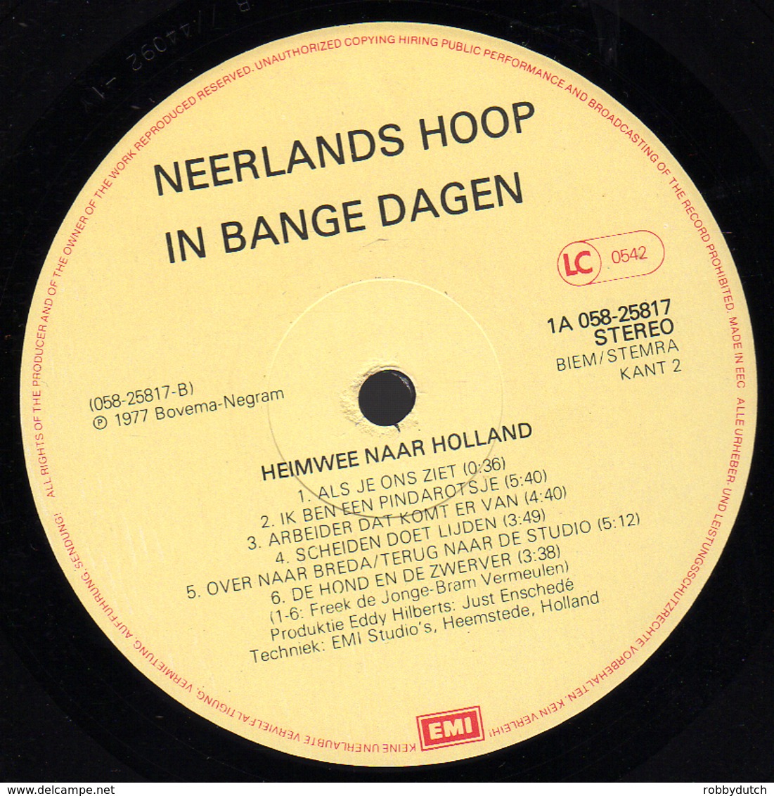 * LP *  NEERLANDS HOOP - HEIMWEE NAAR HOLLAND (Holland 1977) - Comiques, Cabaret