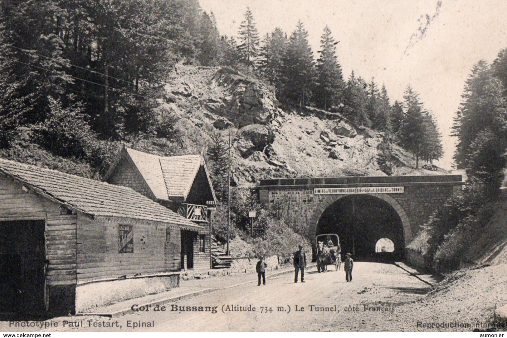 COL DE BUSSANG ( 88 ) - Le Tunnel Coté Francais - Col De Bussang