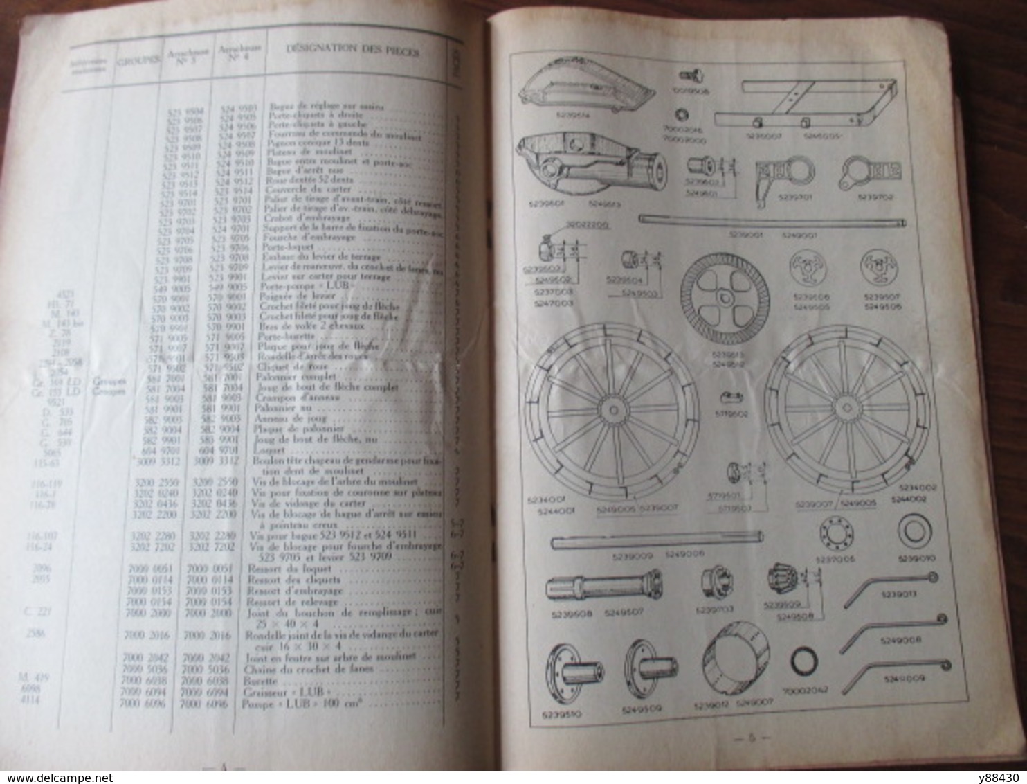 Livret Pour ARRACHEUSES A BAIN D'HUILE - Ets DOLLE à VESOUL - Année 1951 - 12 Pages - 7 Photos - Machines