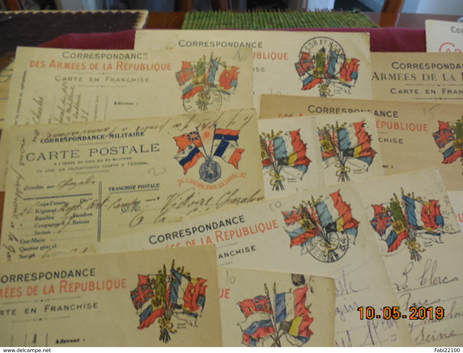 Lot De 32 Cartes De Correspondance Militaire (carte En Franchise) - Vrac (max 999 Timbres)