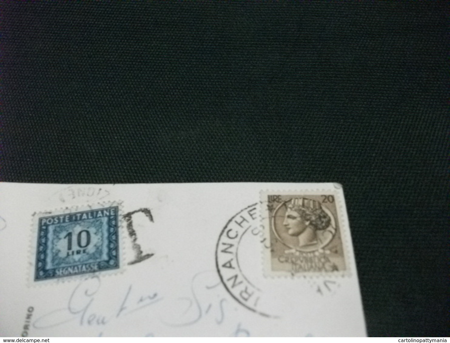 STORIA POSTALE  FRANCOBOLLO ITALIA TASSATA LIRE 10 BRUSSON CHATEAU DE GRAINES  CASTELLO DI GRAINES - Castelli