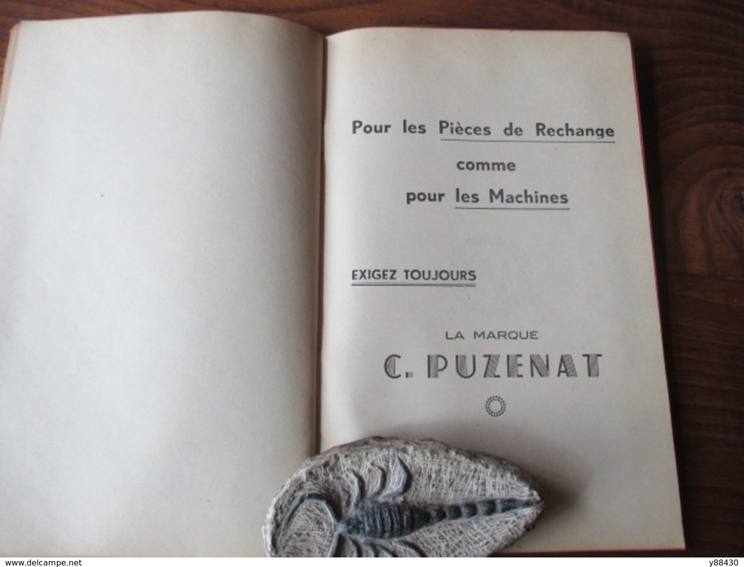 Livret pour PIECES DE RECHANGES  machines agricole - Ets. C. PUZENAT à BOURBON LANCY - année 1952 - 52 pages - 21 photos