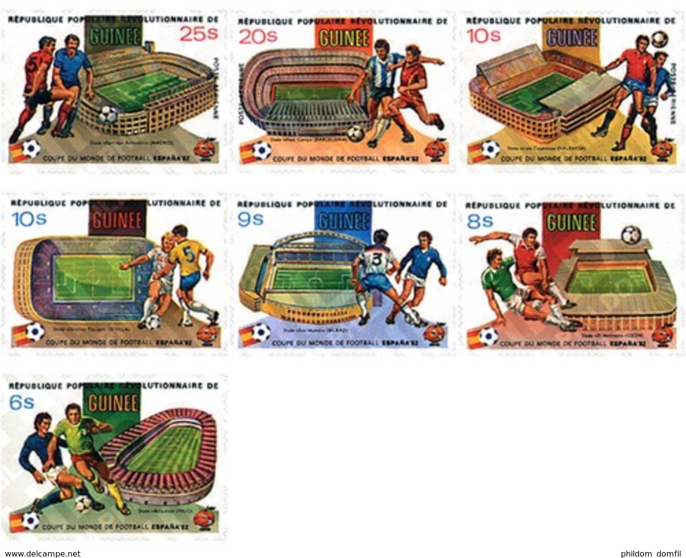 Ref. 71771 * MNH * - GUINEA. 1982. FOOTBALL WORLD CUP. SPAIN-82 . COPA DEL MUNDO DE FUTBOL. ESPAÑA-82 - 1982 – Espagne