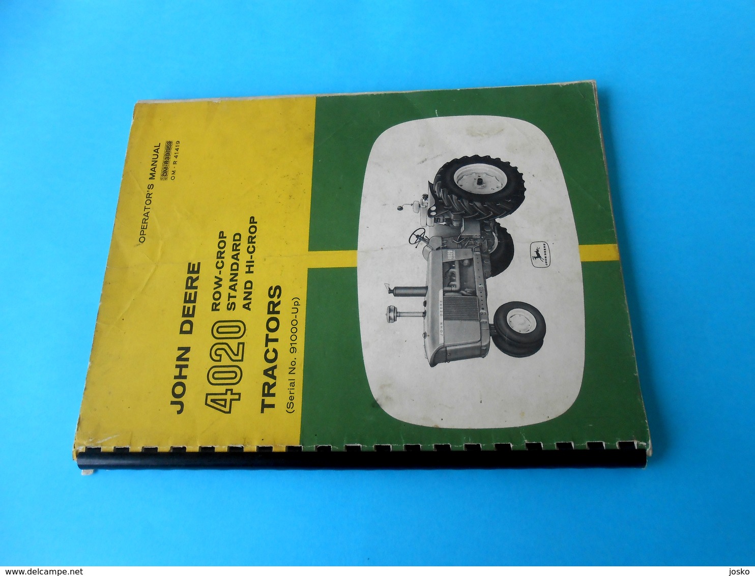 JOHN DEERE 4020 tractors - original vintage Operator's Manual YUGOSLAVIAN - ENGLISH * tractor tracteur traktor trattore