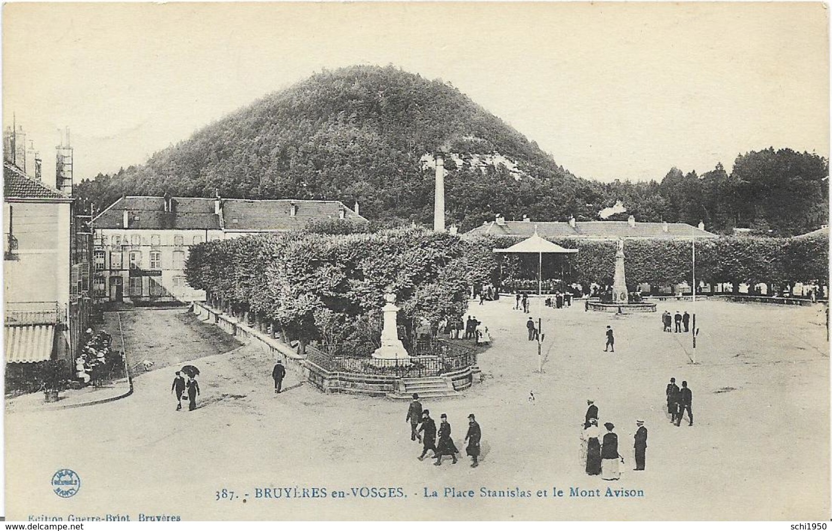 ~  BS  ~ 88   ~    BRUYERES        ~      La Place STANISLAS Et Le Mont AVISON     ~ - Bruyeres