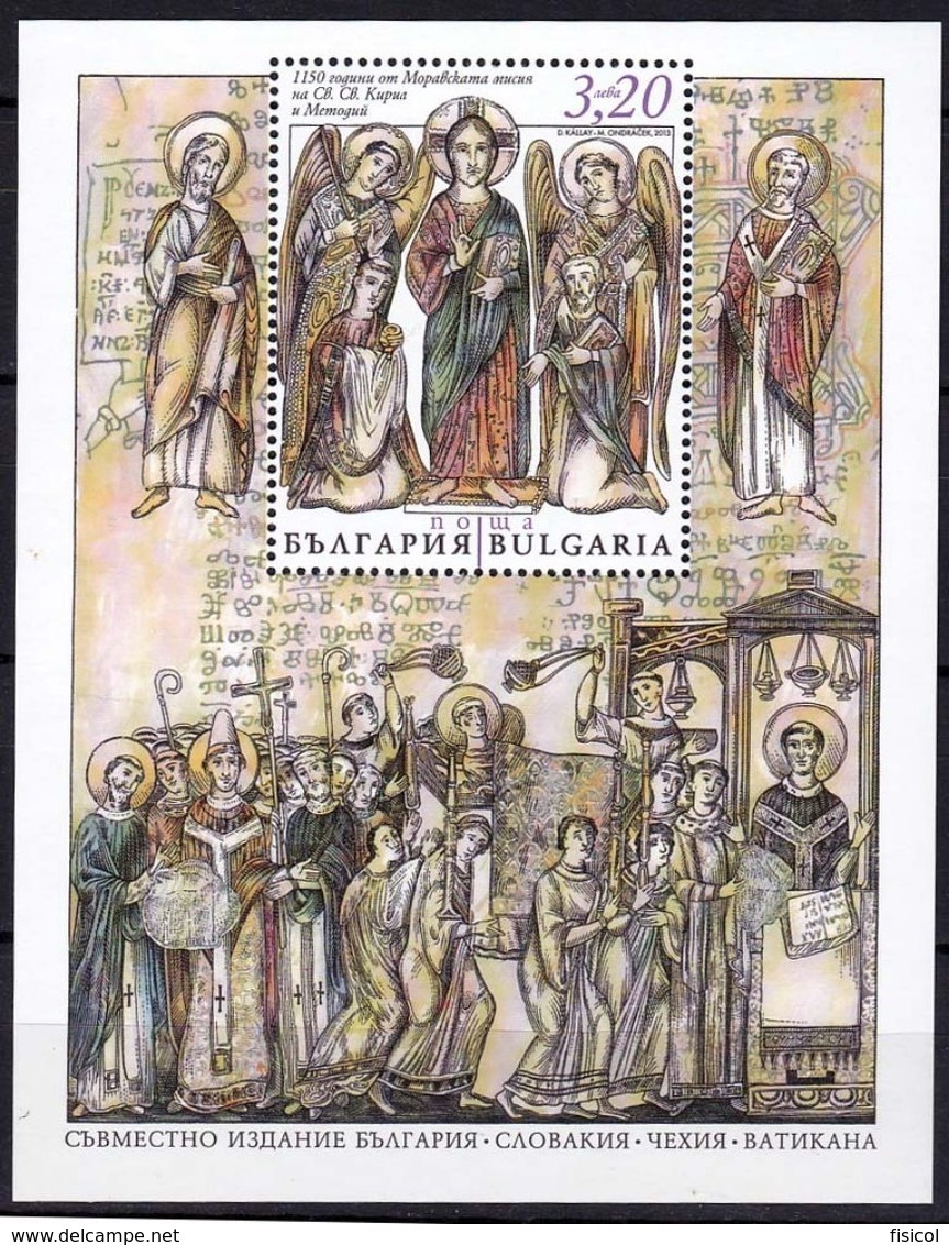 2013 - VATICANO-BULGARIA - Grande Moravia, BF - MNH ** - Emissioni Congiunte