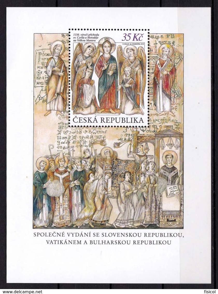 2013 - VATICANO-REPUBBLICA CECA - Grande Moravia, BF - MNH ** - Emissioni Congiunte