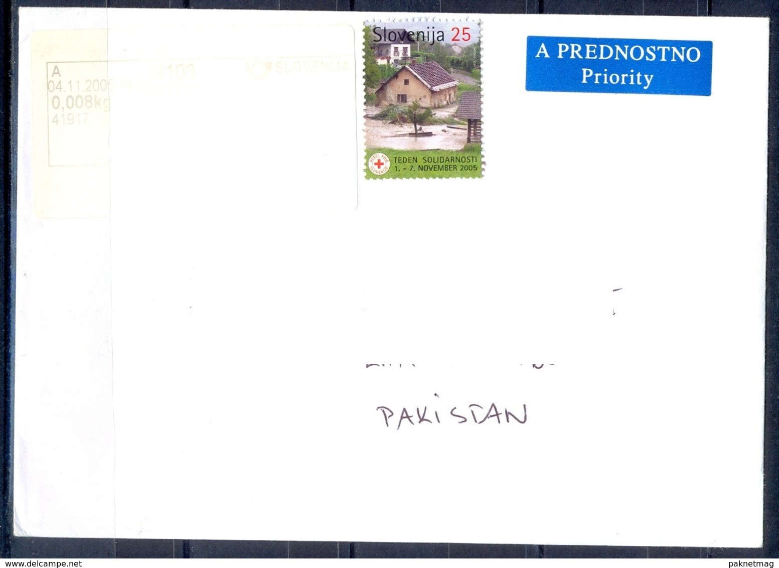 K779- Postal Used Cover. Posted  From Slovenija To Pakistan. - Slovenia