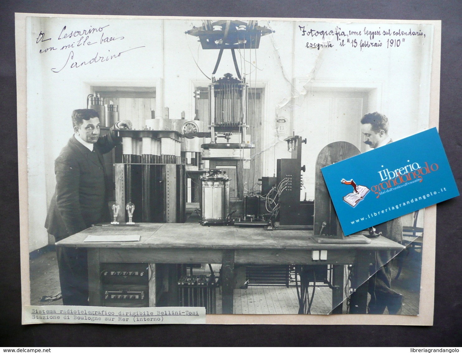 Sistema Radiotelegrafico Dirigibile Bellini Tosi Piroscafo Louisiana 1909-10 - Altri & Non Classificati