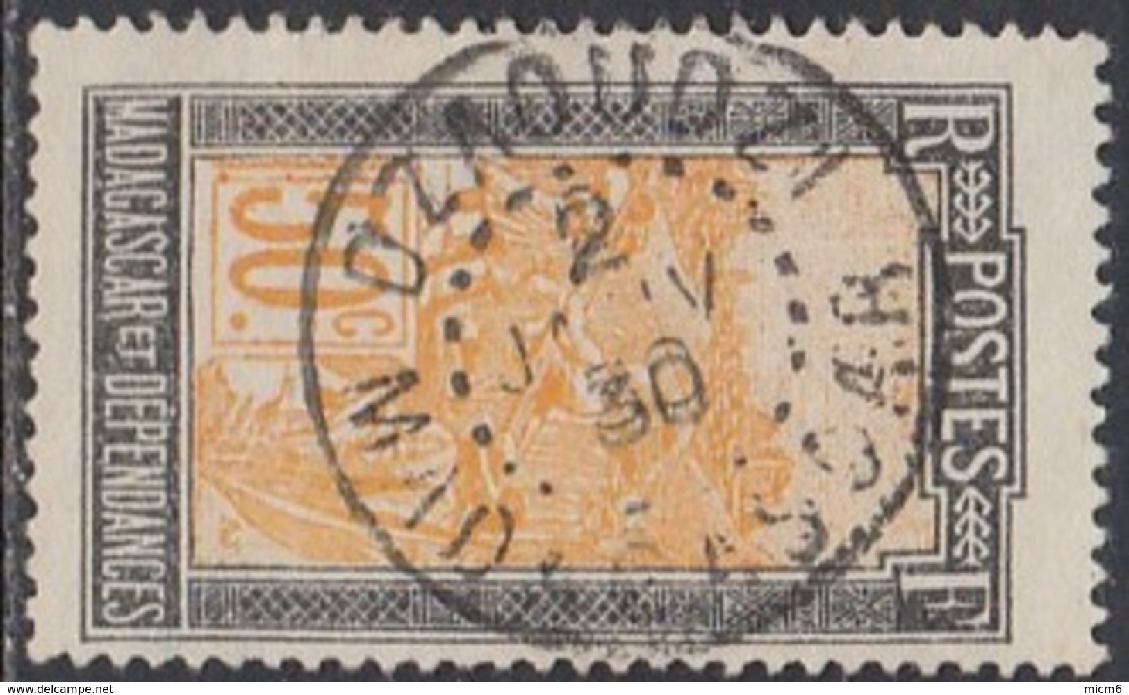 Madagascar 1908-1939 - D'Zaoudzi Sur N° 139 (YT) N° 159 (AM). Oblitération De 1930. - Oblitérés