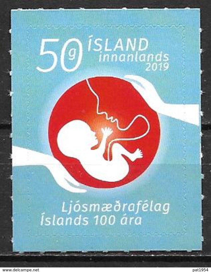 Islande 2019 Timbre Neuf 100 Ans De L'association Des Sages Femmes - Neufs