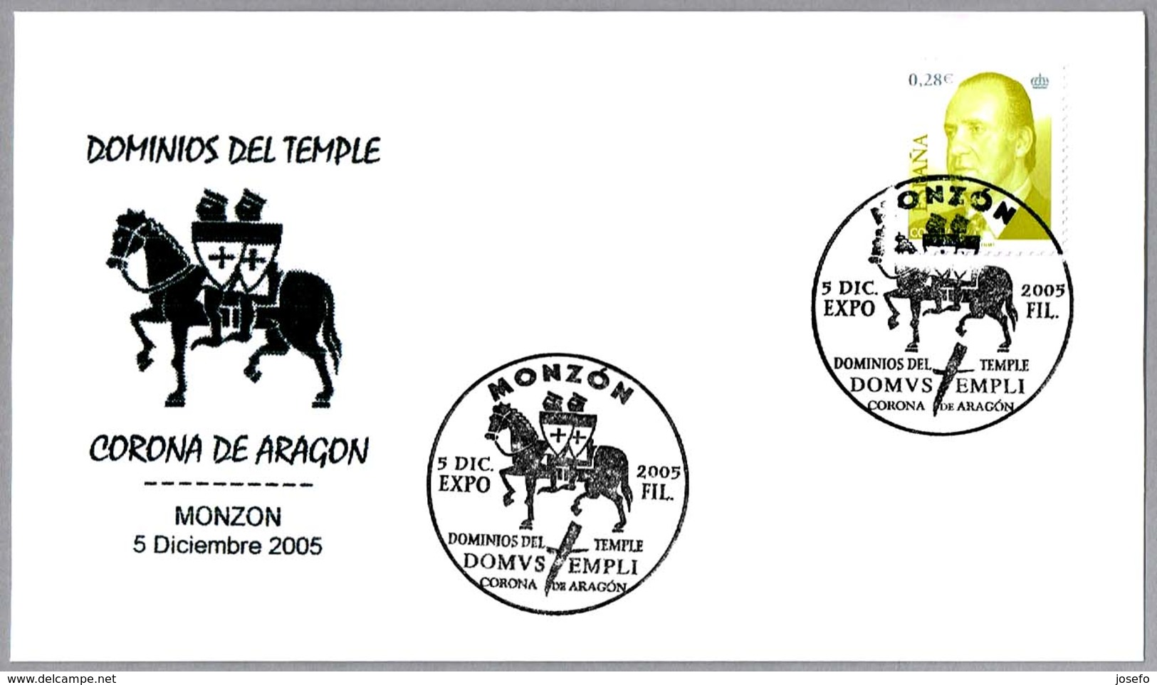 DOMINIOS DEL TEMPLE - LOS TEMPLARIOS - Knights Templar - Les Templiers. Monzon, Huesca, Aragon, 2005 - Otros & Sin Clasificación