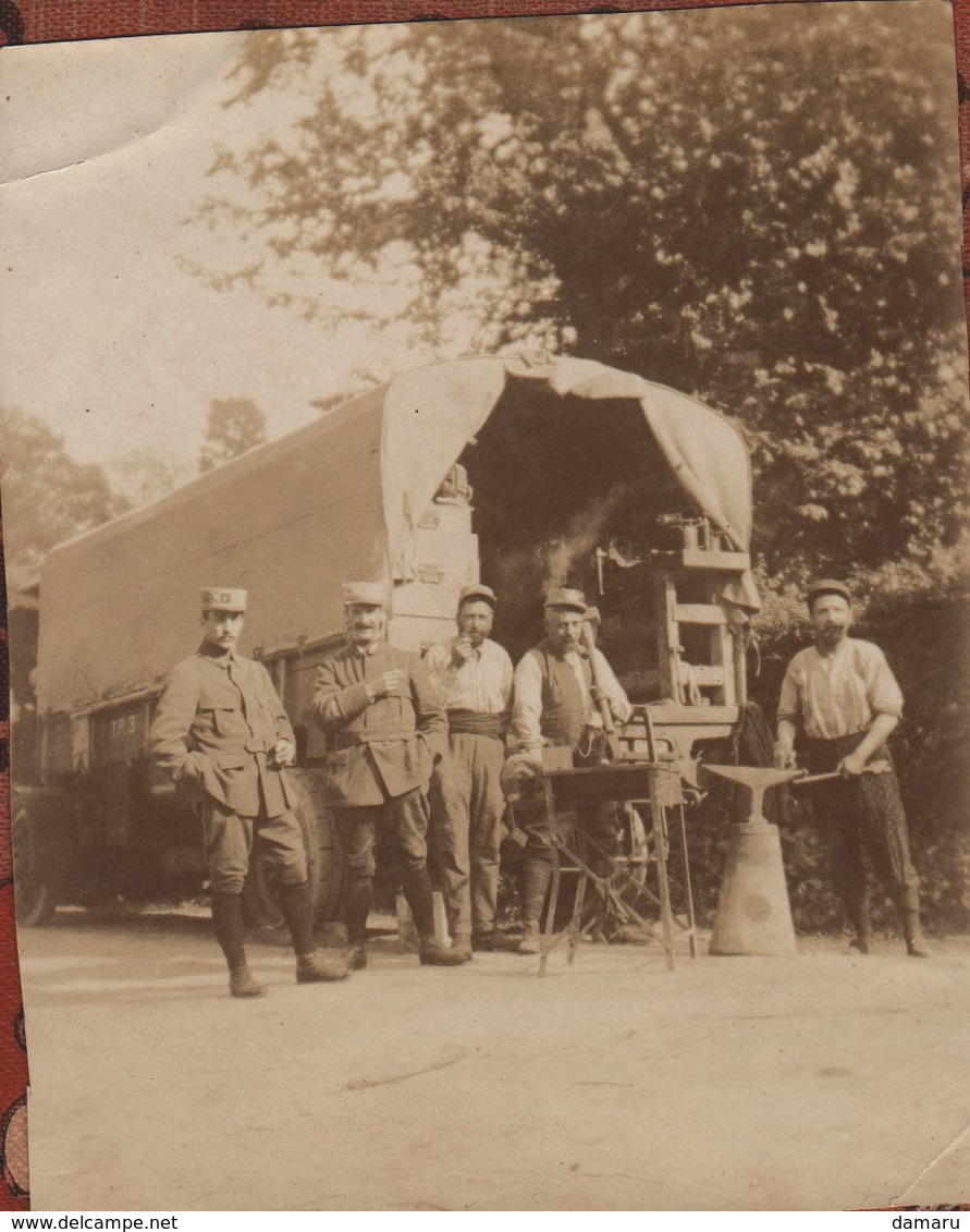 Photo  Camion Forge Ambulante Guerre 1914 1918 - 1914-18