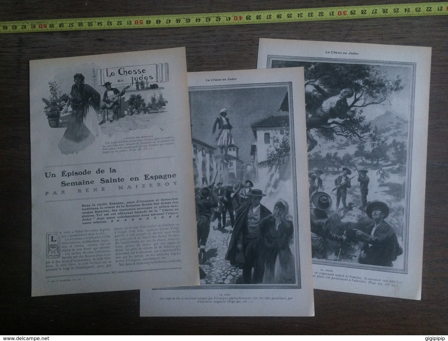 1906 JST CHASSE AI JUDAS SEMAINE SAINTE RENE MAIZEROY GUADALQUIVIR - Colecciones