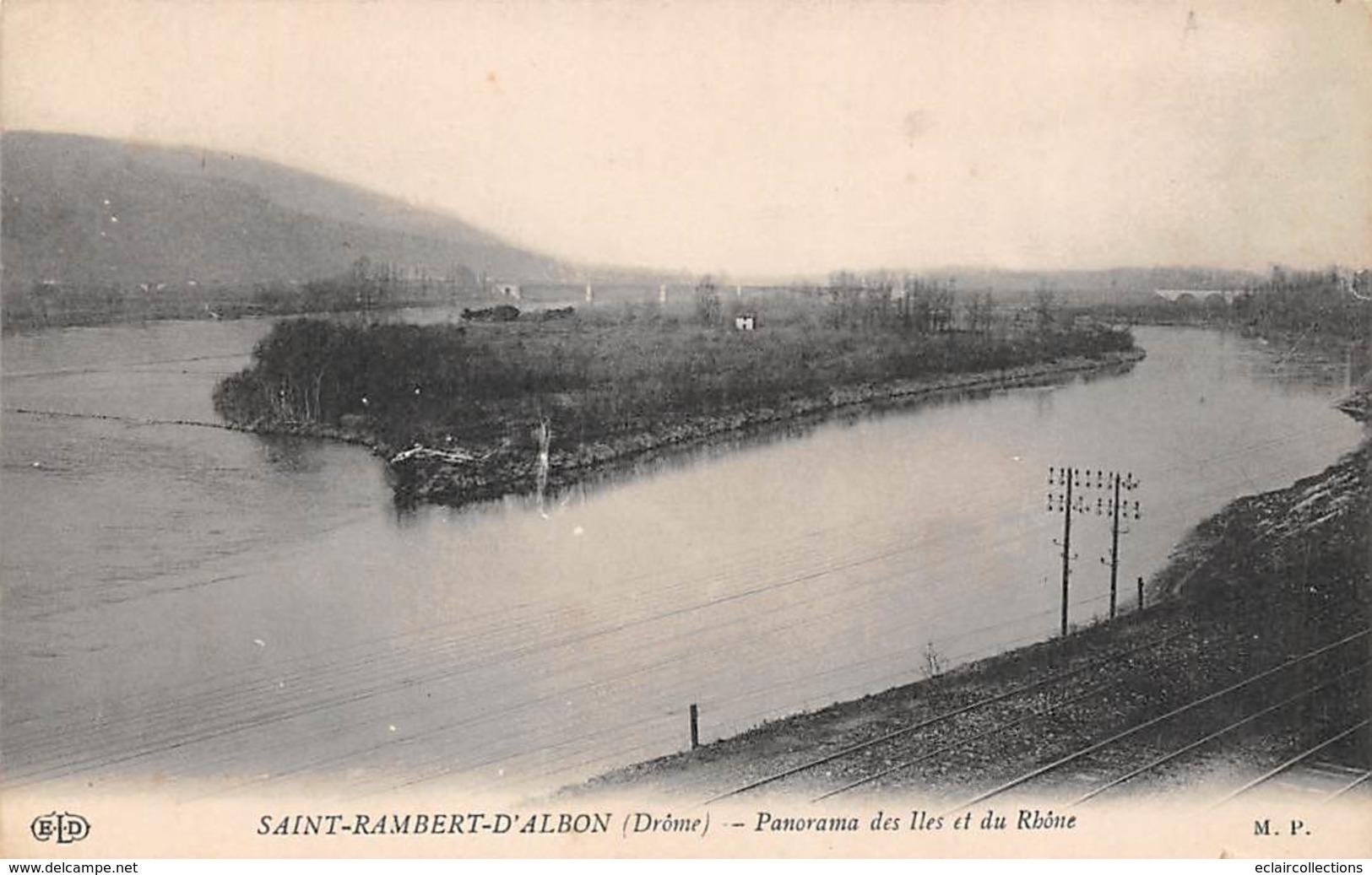 Saint  Rambert D'Albon    26    Panorama Des Iles Et Le Rhône    (Voir Scan) - Autres & Non Classés