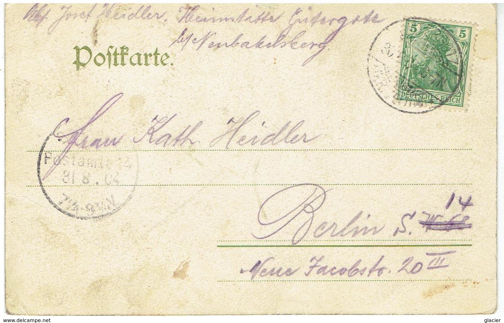 WOLTERSDORF-SCHLEUSE - Brandenburg - Gesendet 1904 - Woltersdorf
