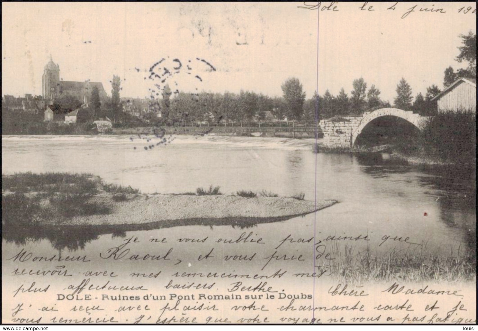 Dole - Ruines D'un Pont Romain Sur Le Doubs (CPA) - Dole