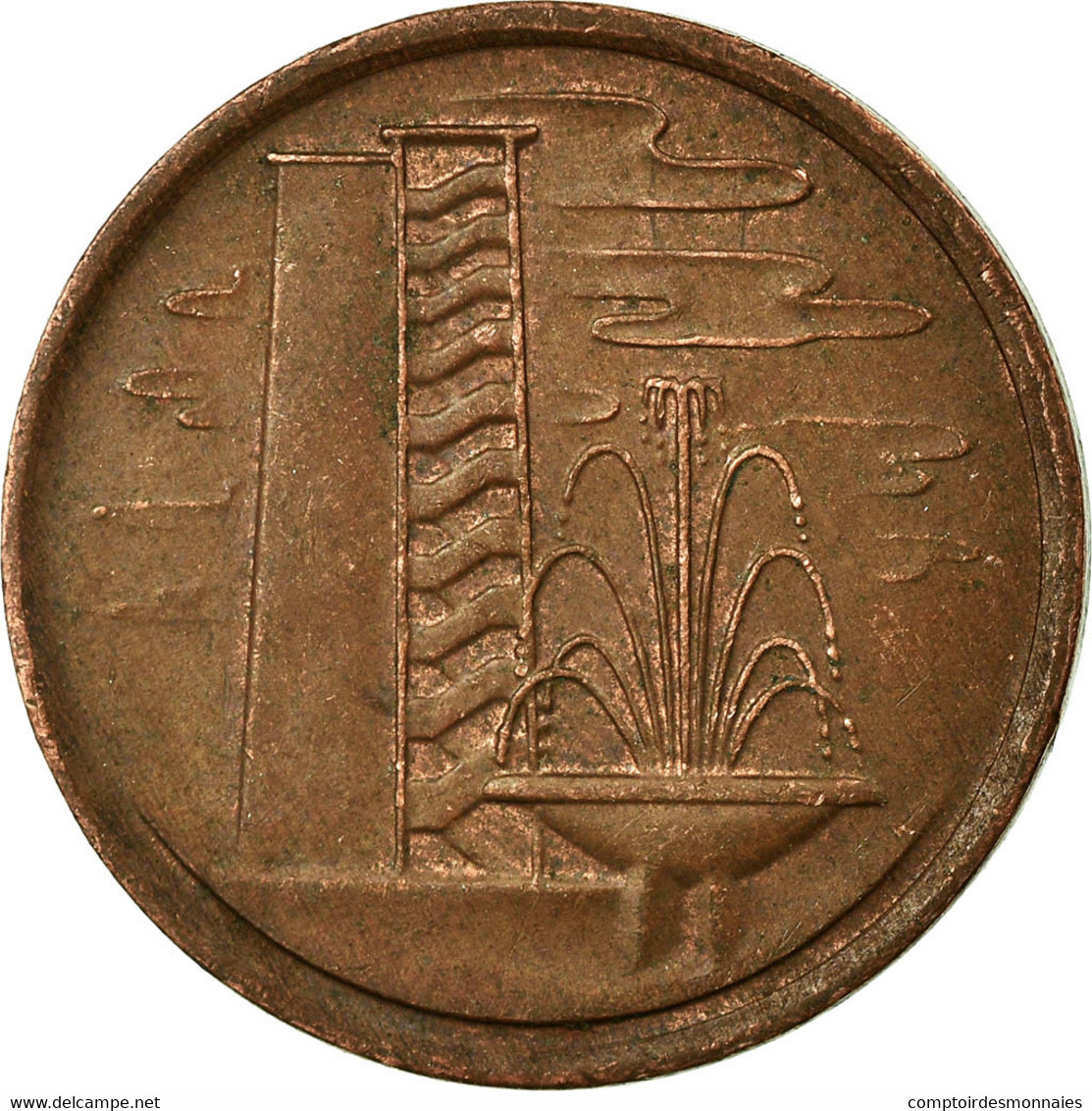 Monnaie, Singapour, Cent, 1979, TTB, Copper Clad Steel, KM:1a - Singapour