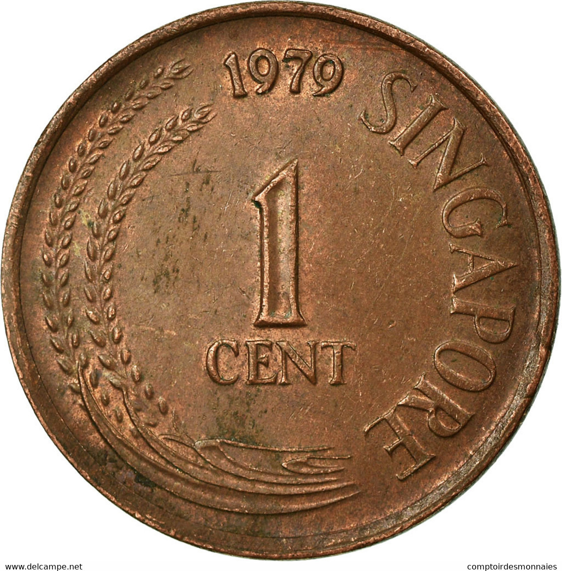 Monnaie, Singapour, Cent, 1979, TTB, Copper Clad Steel, KM:1a - Singapur