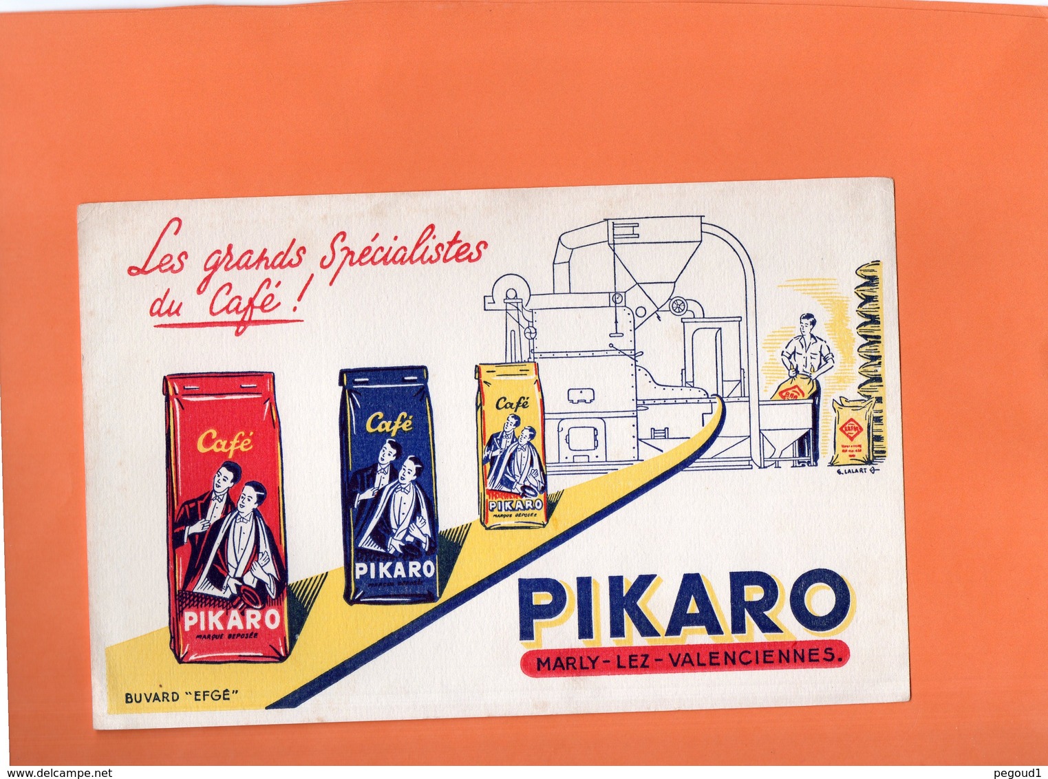 BUVARD. MARLY-LES-VALENCIENNES (NORD)  CARE " PIKARO "   Achat Immédiat - Café & Thé