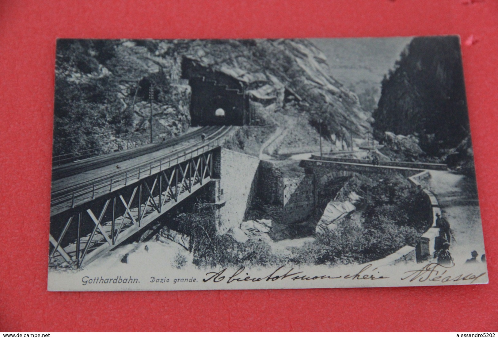 Ticino S. Gottardo Gotthard Bahn Dazio Grande 1904 - Altri & Non Classificati