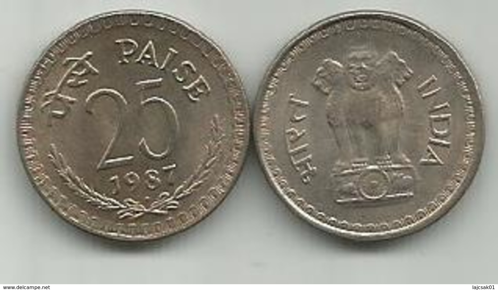 India 25 Paise 1987. - Inde